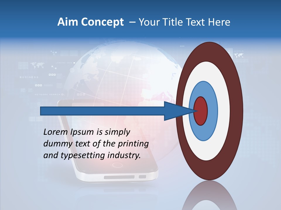 Laptop Smartphone Cloud PowerPoint Template