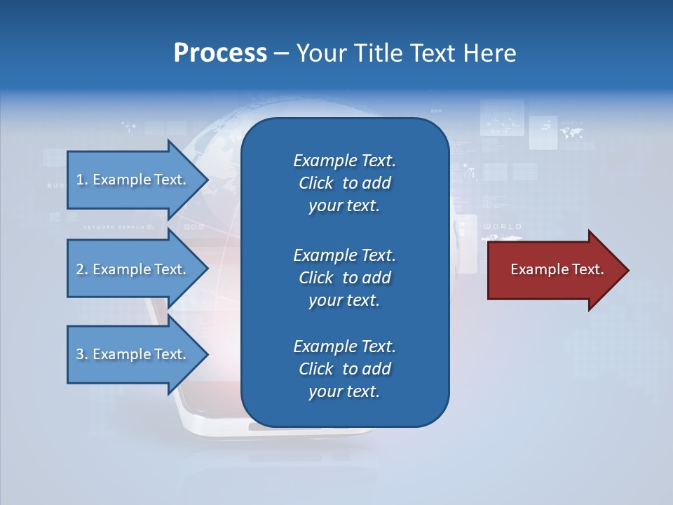 Laptop Smartphone Cloud PowerPoint Template