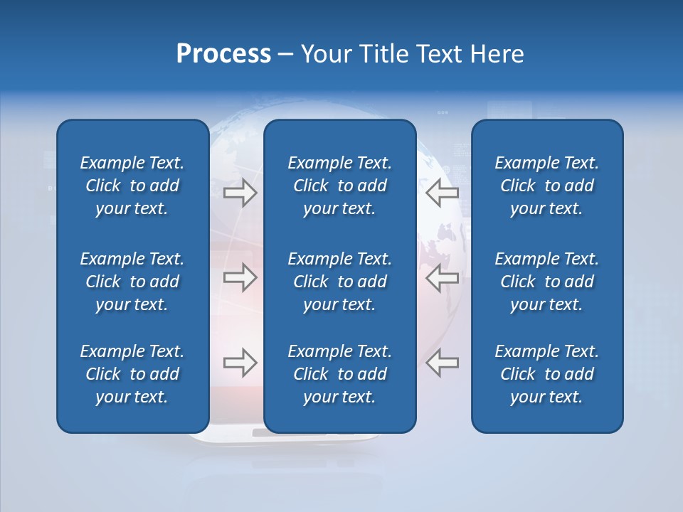 Laptop Smartphone Cloud PowerPoint Template