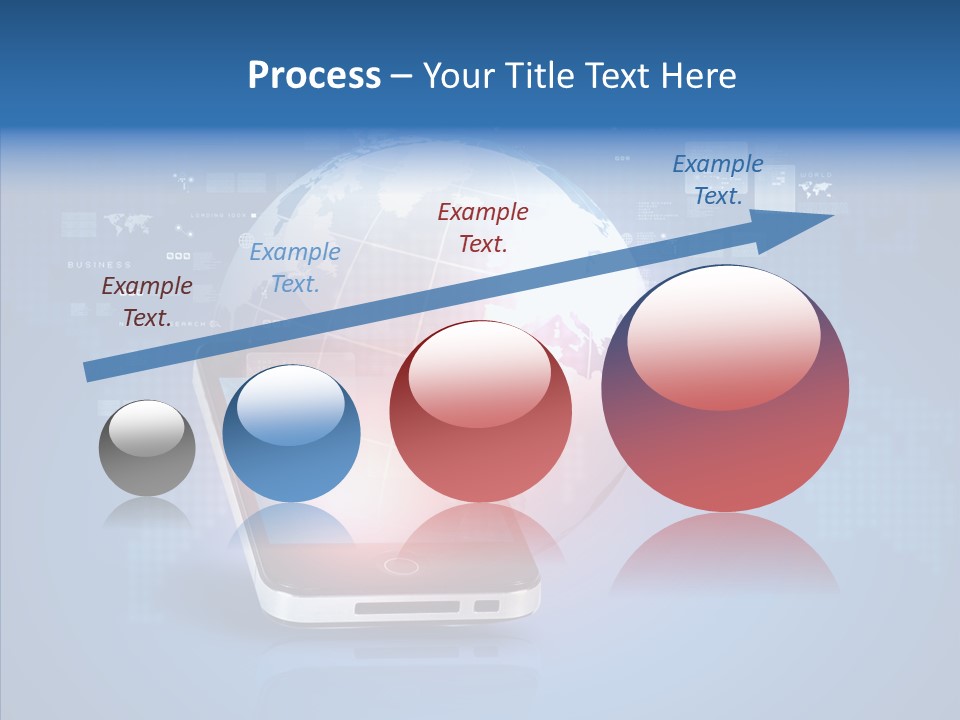 Laptop Smartphone Cloud PowerPoint Template