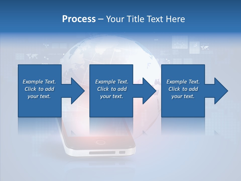 Laptop Smartphone Cloud PowerPoint Template