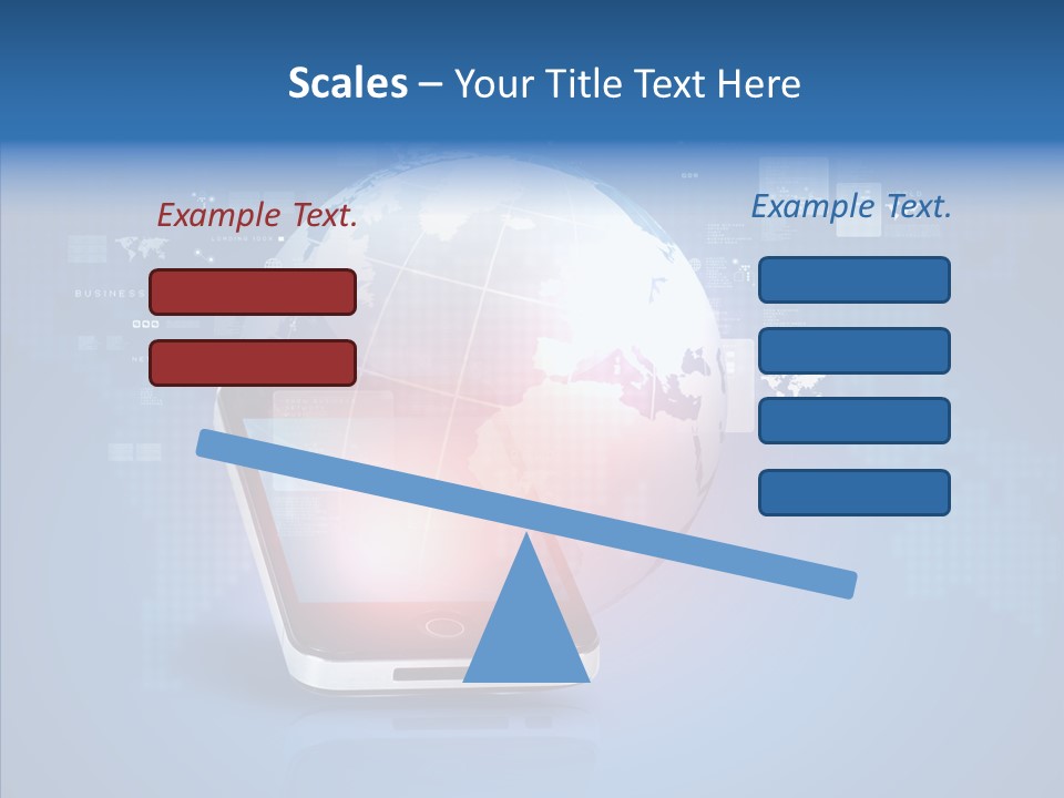 Laptop Smartphone Cloud PowerPoint Template