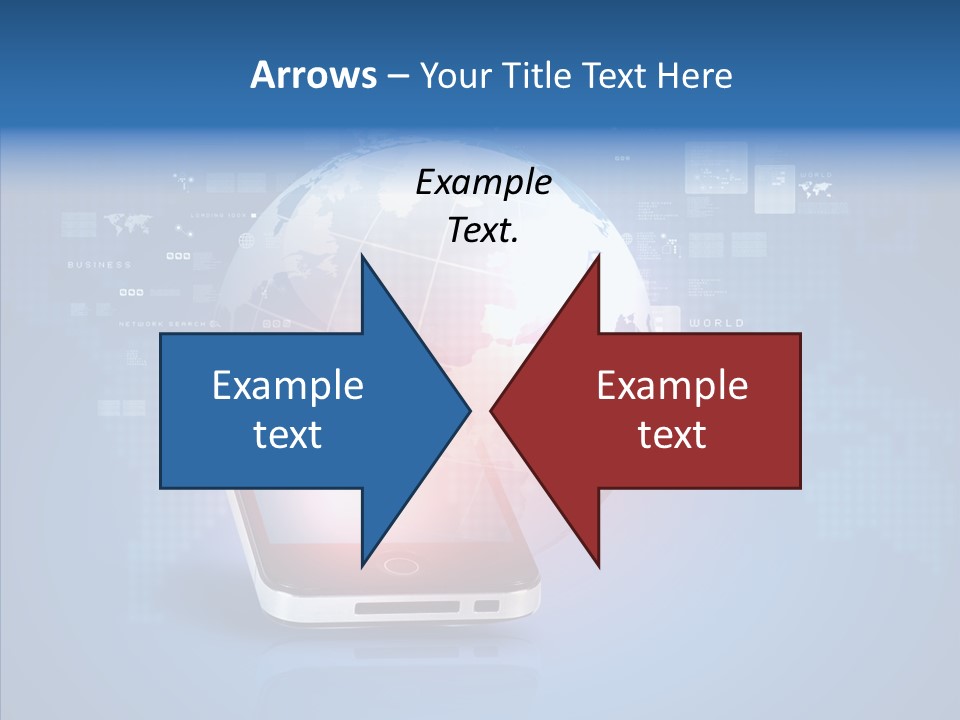 Laptop Smartphone Cloud PowerPoint Template