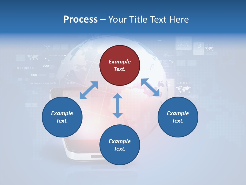Laptop Smartphone Cloud PowerPoint Template