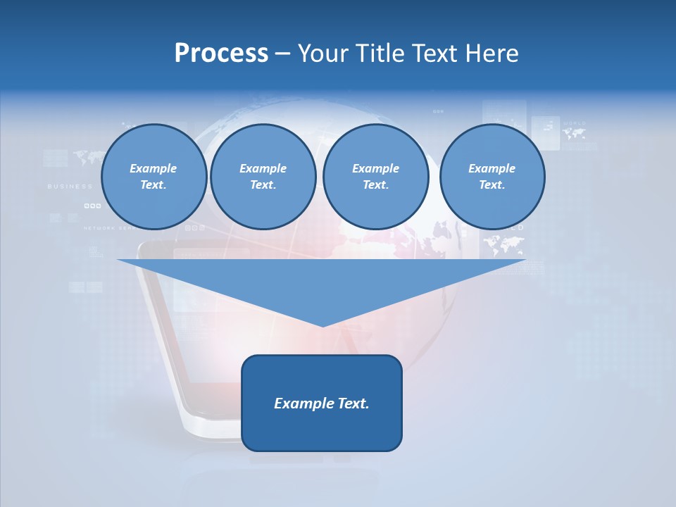 Laptop Smartphone Cloud PowerPoint Template