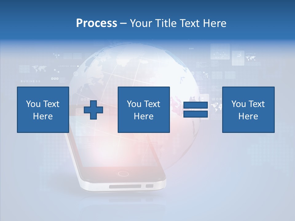Laptop Smartphone Cloud PowerPoint Template
