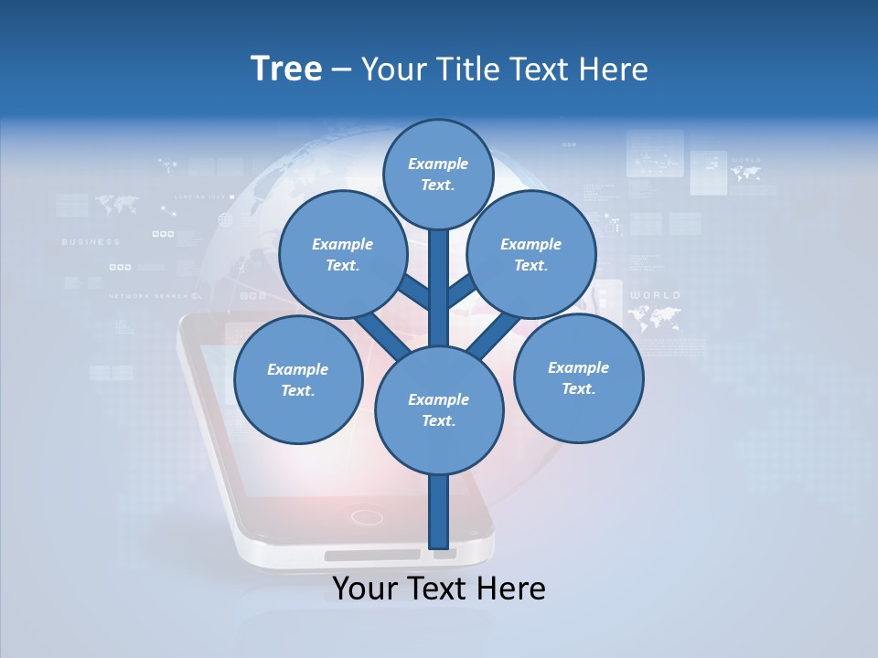 Laptop Smartphone Cloud PowerPoint Template