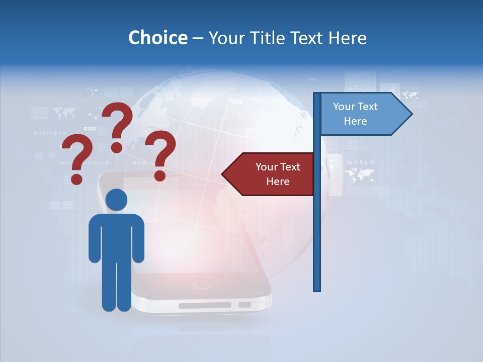 Laptop Smartphone Cloud PowerPoint Template