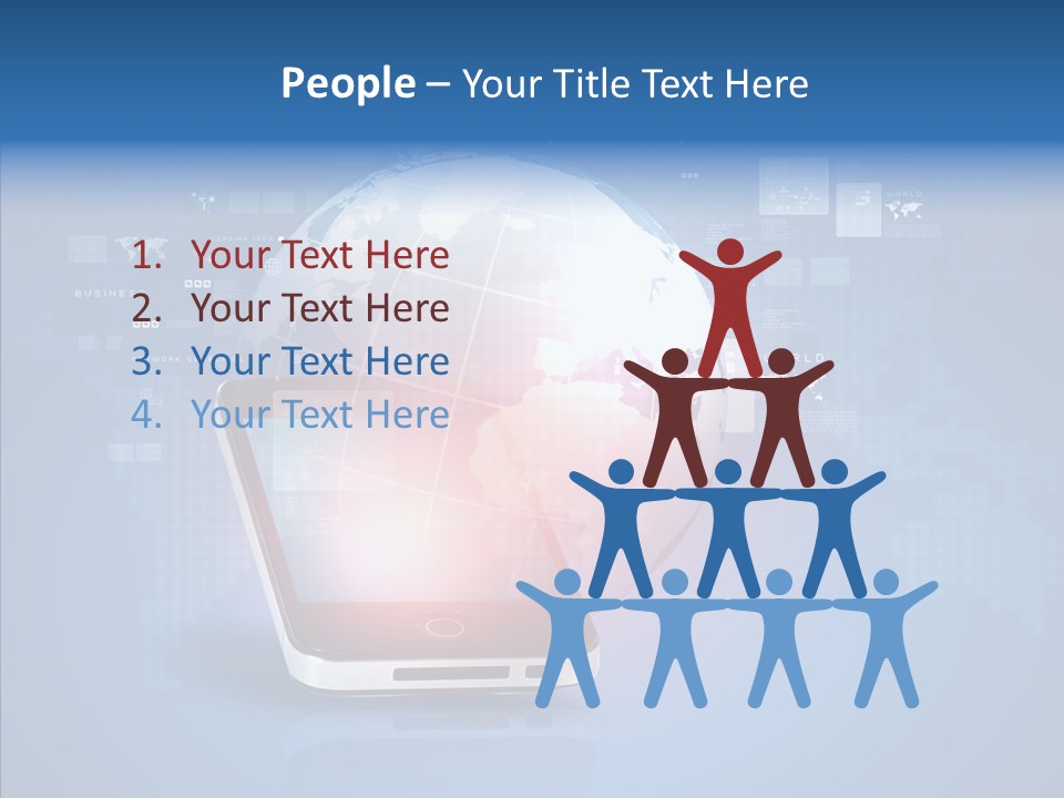 Laptop Smartphone Cloud PowerPoint Template