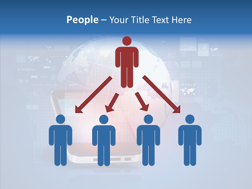 Laptop Smartphone Cloud PowerPoint Template