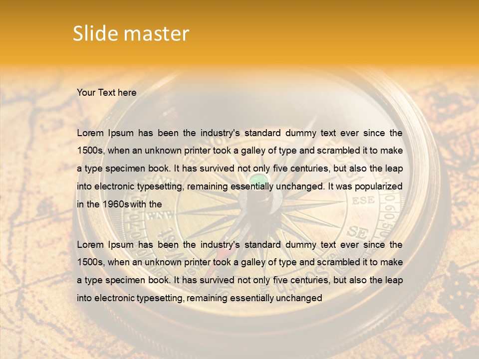 Gold Design Classic PowerPoint Template