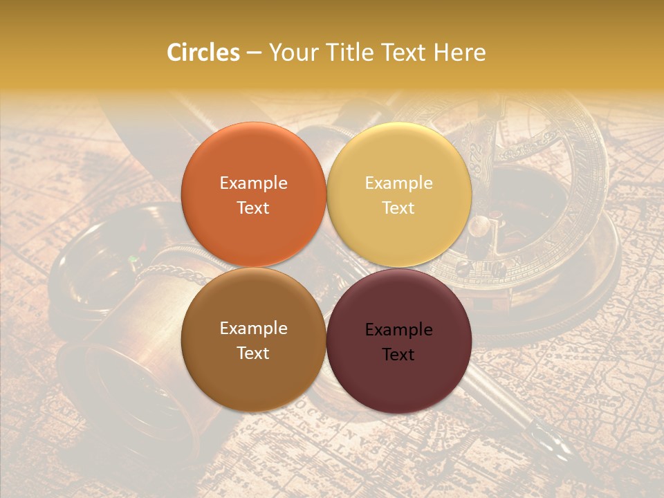 Map Treasure Business PowerPoint Template