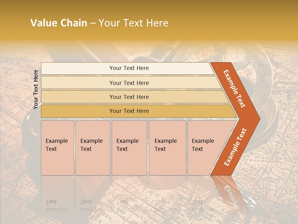 Map Treasure Business PowerPoint Template