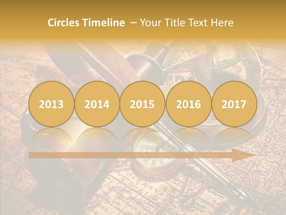 Map Treasure Business PowerPoint Template