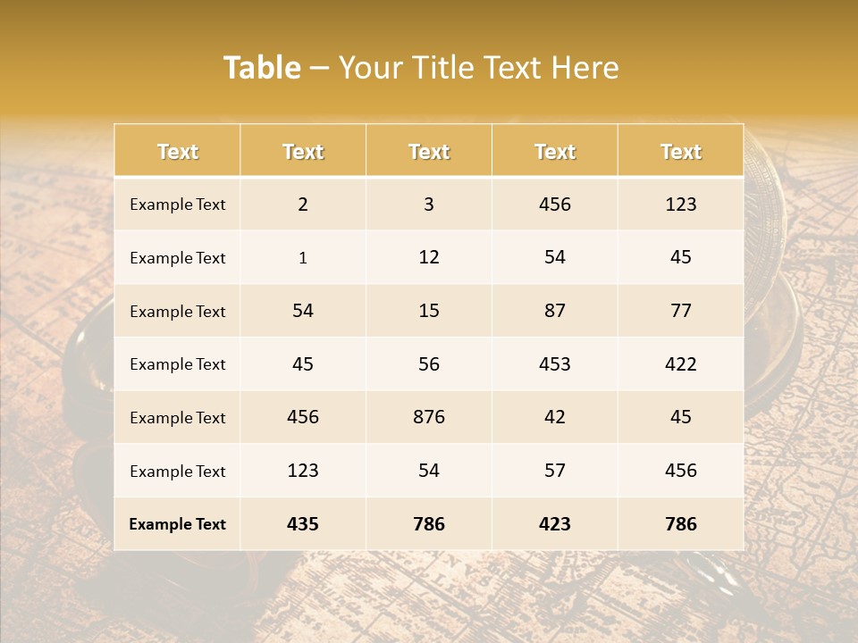 Map Treasure Business PowerPoint Template