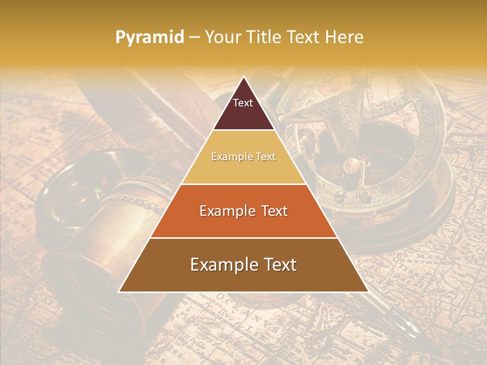 Map Treasure Business PowerPoint Template