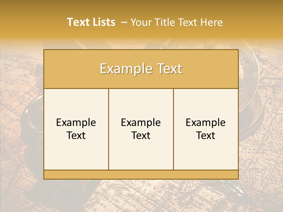 Map Treasure Business PowerPoint Template