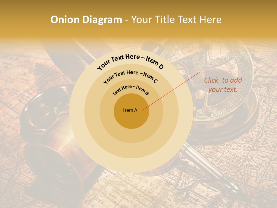 Map Treasure Business PowerPoint Template