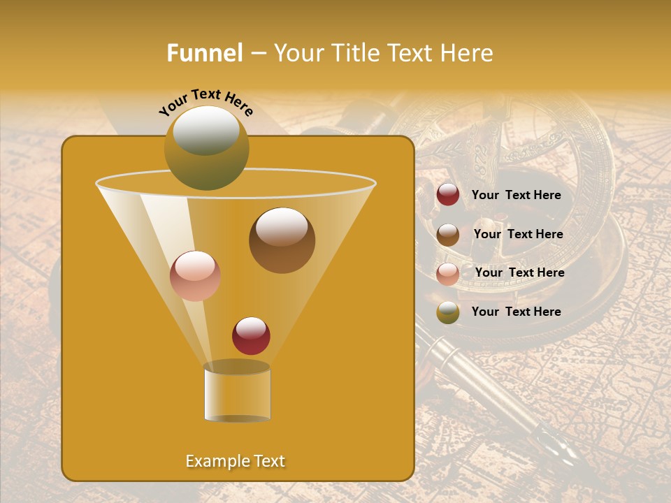 Map Treasure Business PowerPoint Template