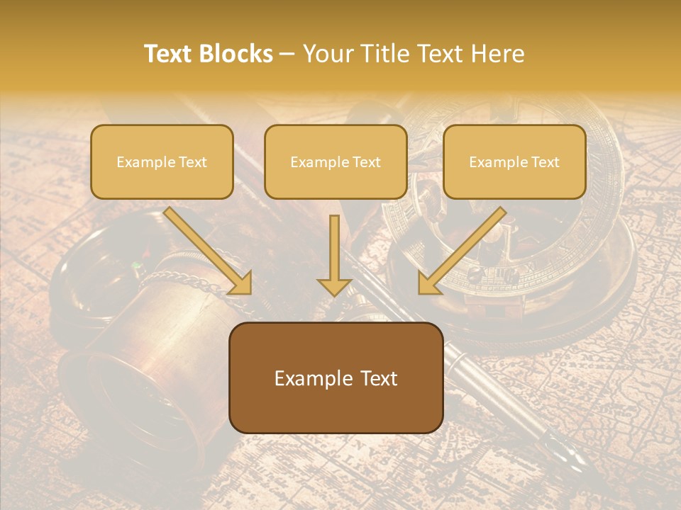 Map Treasure Business PowerPoint Template