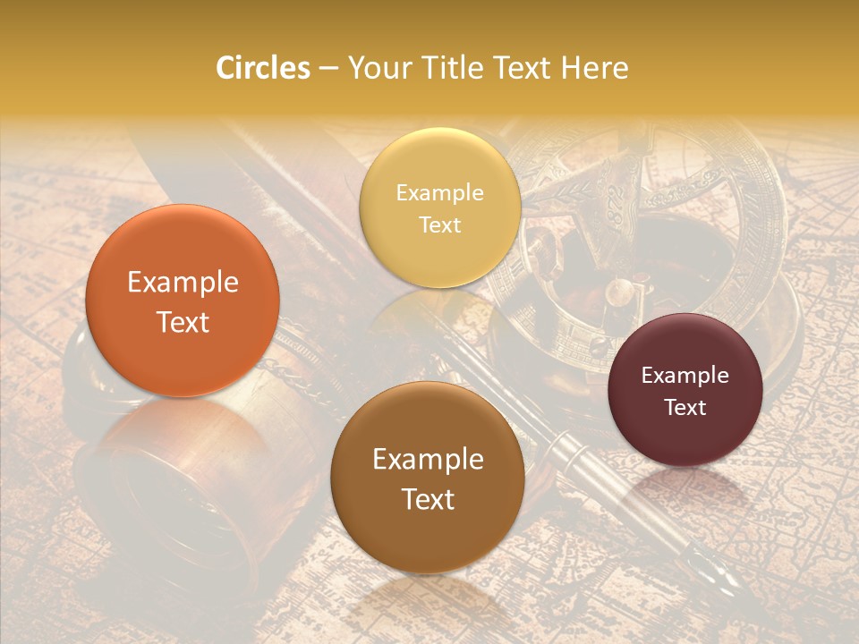 Map Treasure Business PowerPoint Template