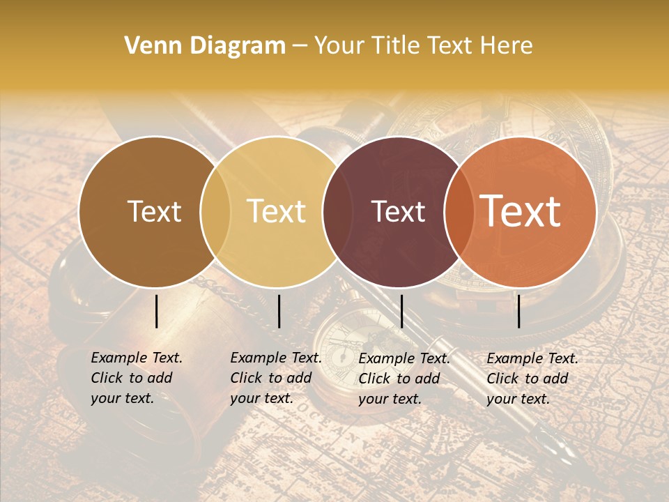 Map Treasure Business PowerPoint Template