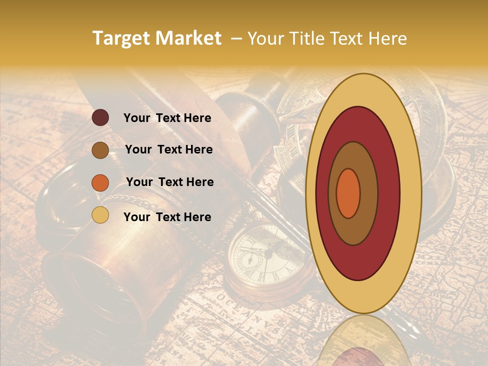 Map Treasure Business PowerPoint Template