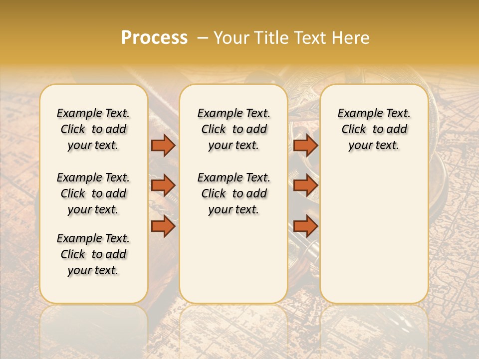 Map Treasure Business PowerPoint Template