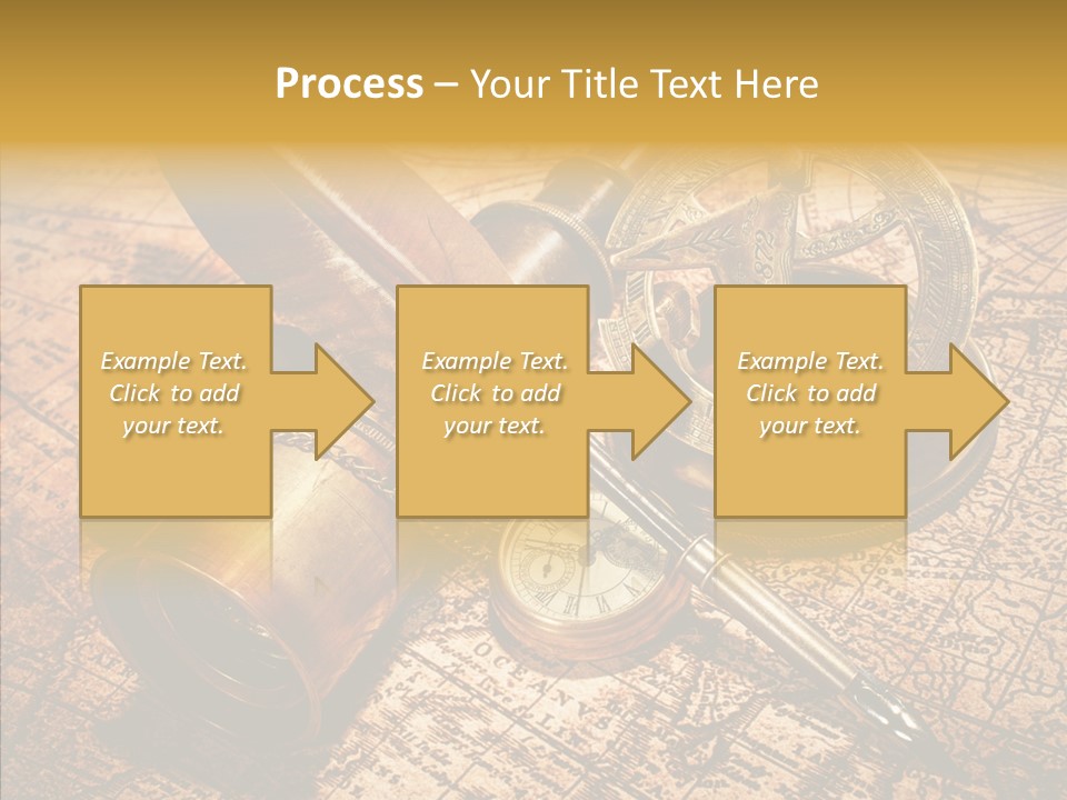 Map Treasure Business PowerPoint Template