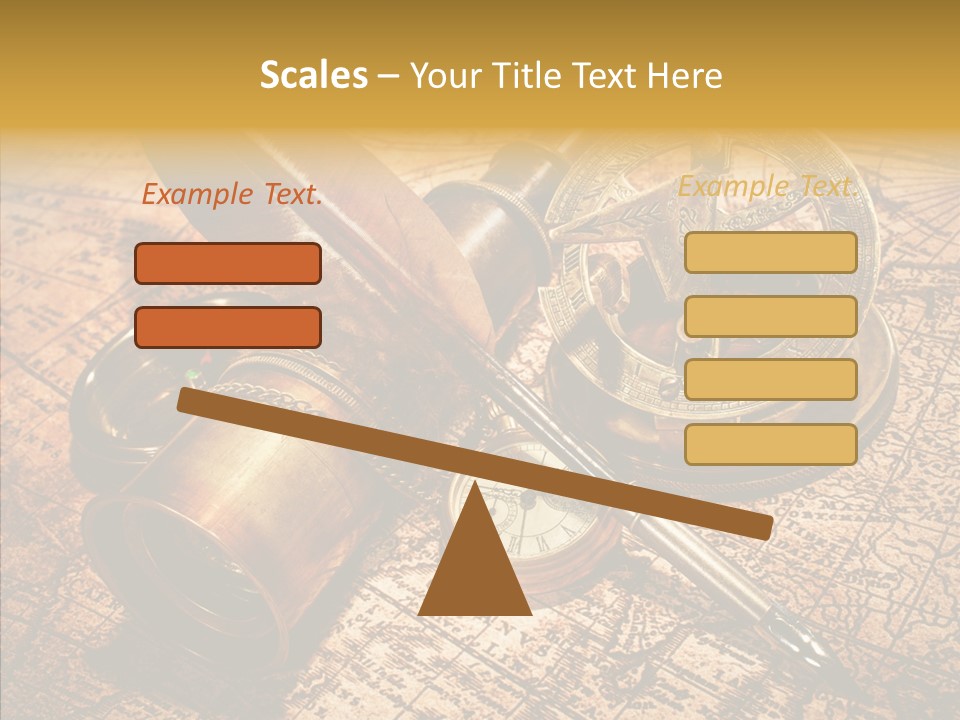 Map Treasure Business PowerPoint Template