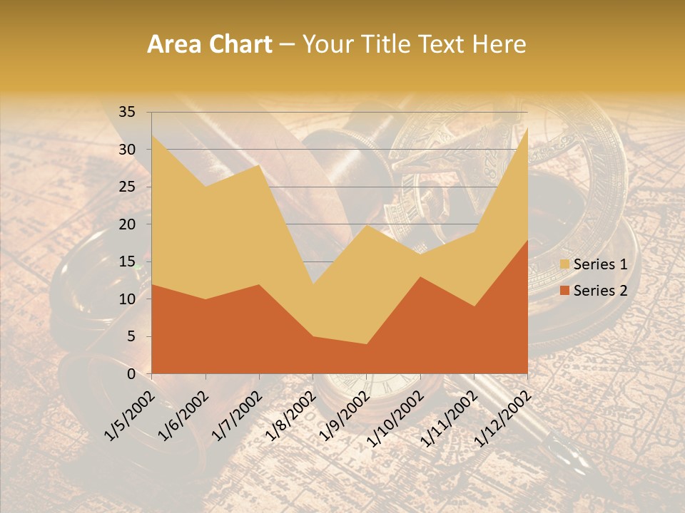 Map Treasure Business PowerPoint Template