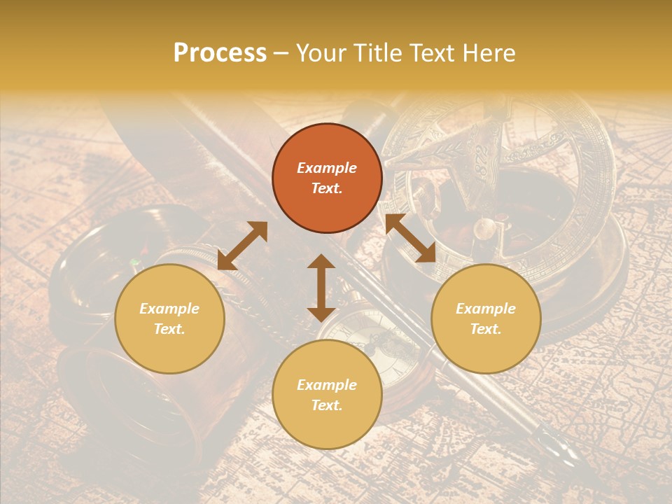 Map Treasure Business PowerPoint Template