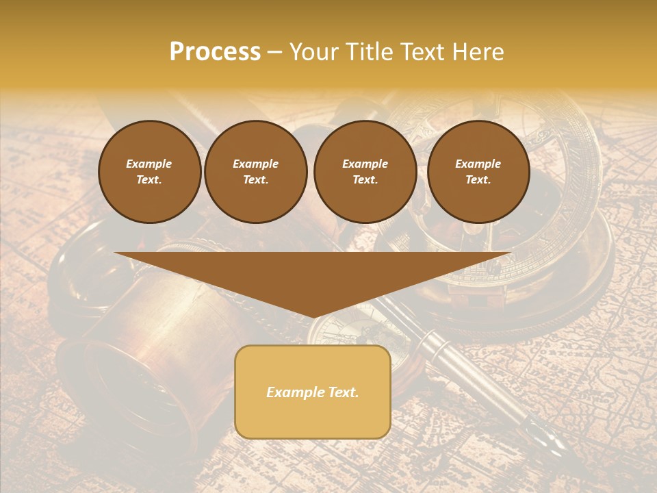 Map Treasure Business PowerPoint Template