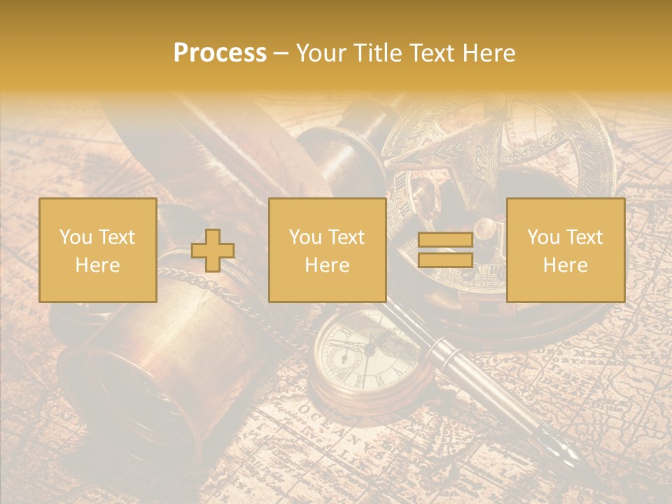 Map Treasure Business PowerPoint Template