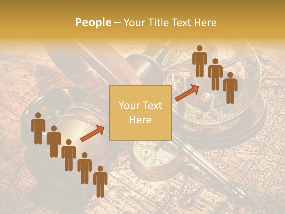 Map Treasure Business PowerPoint Template