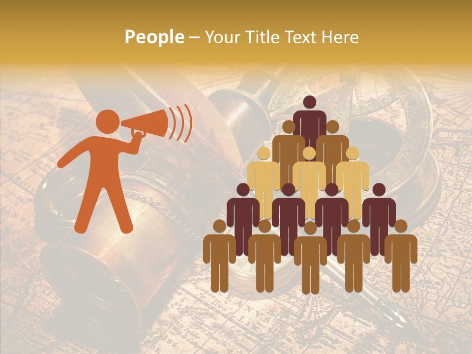 Map Treasure Business PowerPoint Template