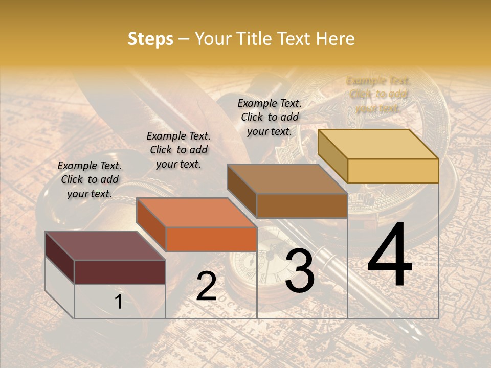 Map Treasure Business PowerPoint Template