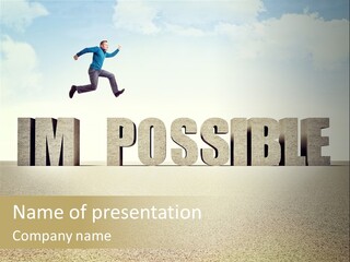 Determination Impossible Success PowerPoint Template