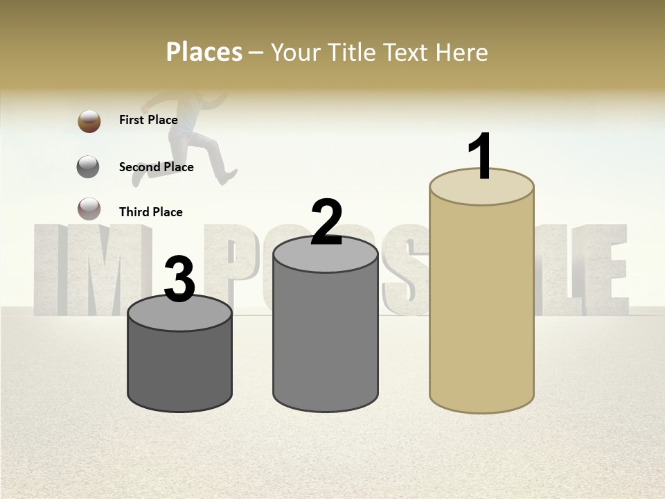 Determination Impossible Success PowerPoint Template