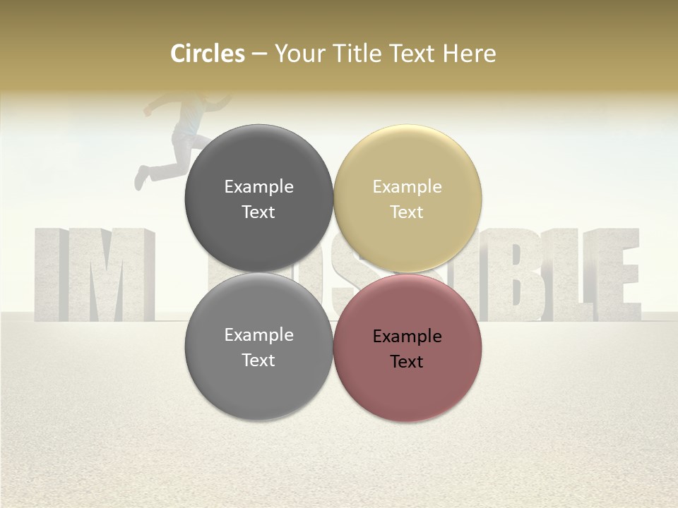 Determination Impossible Success PowerPoint Template