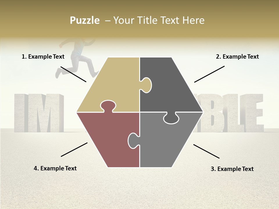 Determination Impossible Success PowerPoint Template