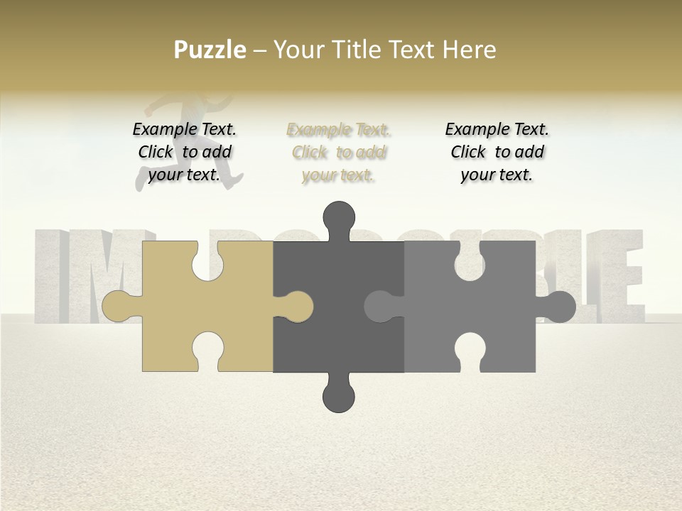 Determination Impossible Success PowerPoint Template