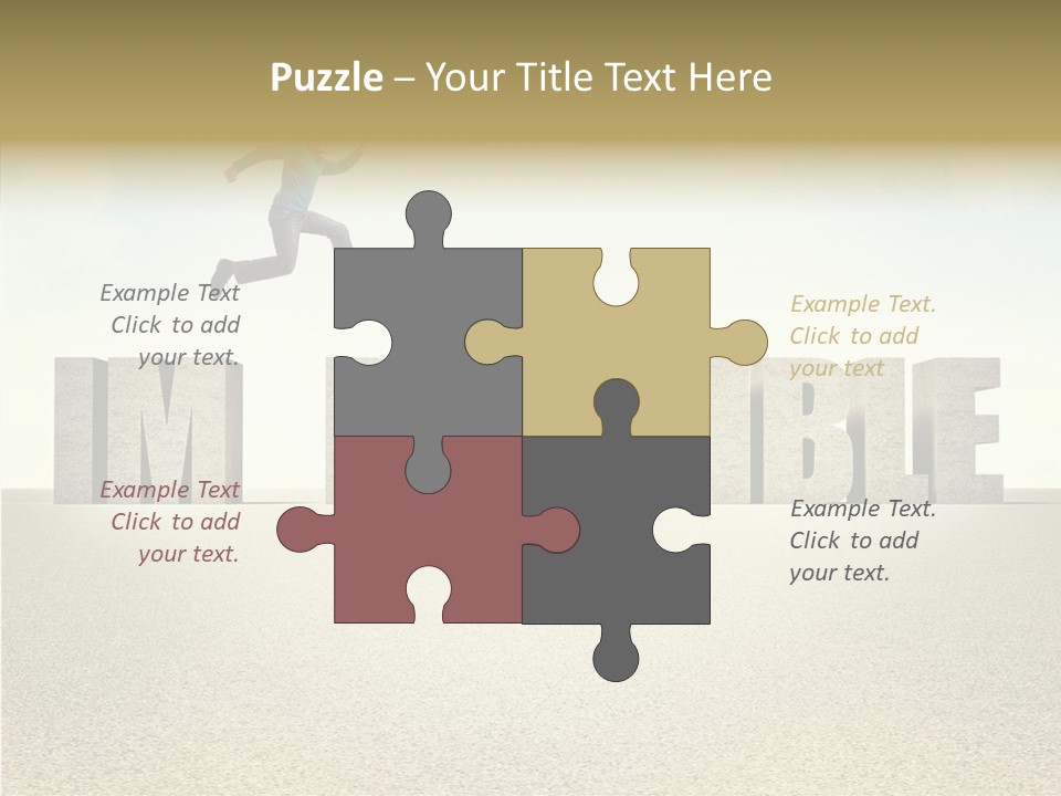Determination Impossible Success PowerPoint Template