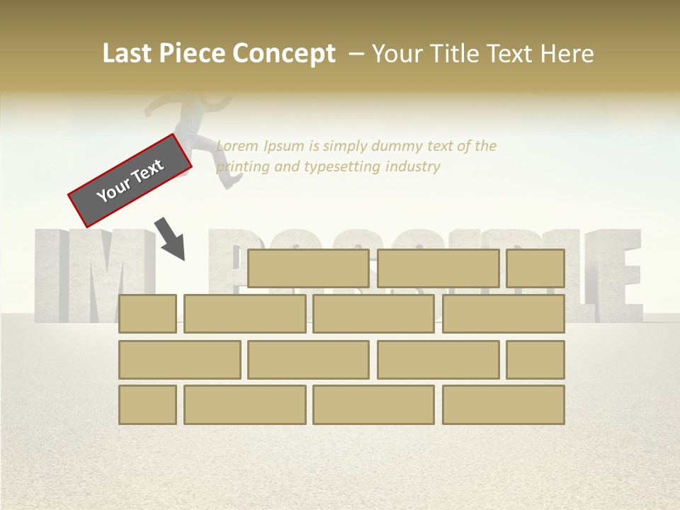 Determination Impossible Success PowerPoint Template