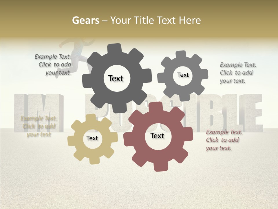Determination Impossible Success PowerPoint Template