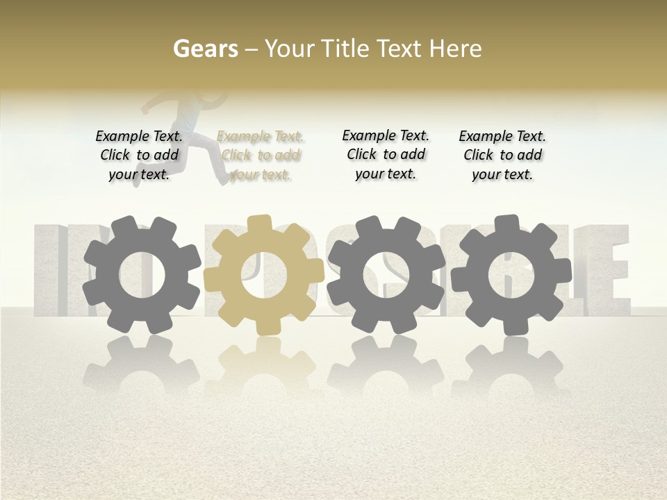 Determination Impossible Success PowerPoint Template
