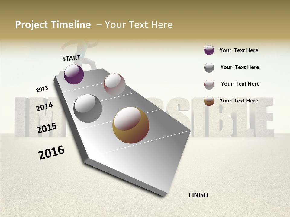 Determination Impossible Success PowerPoint Template