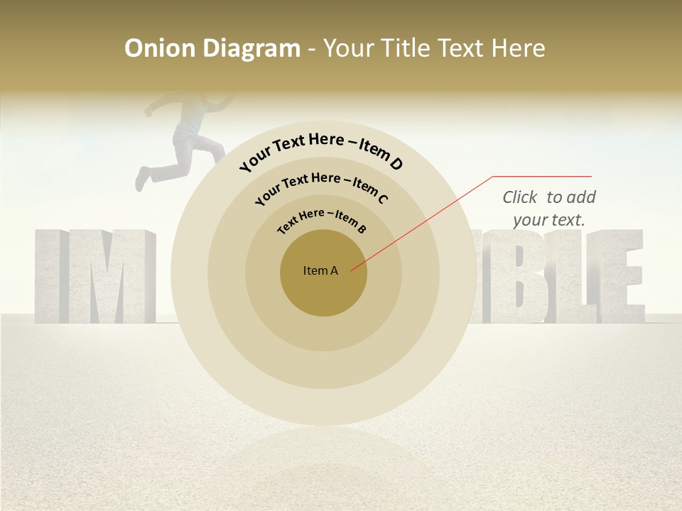 Determination Impossible Success PowerPoint Template