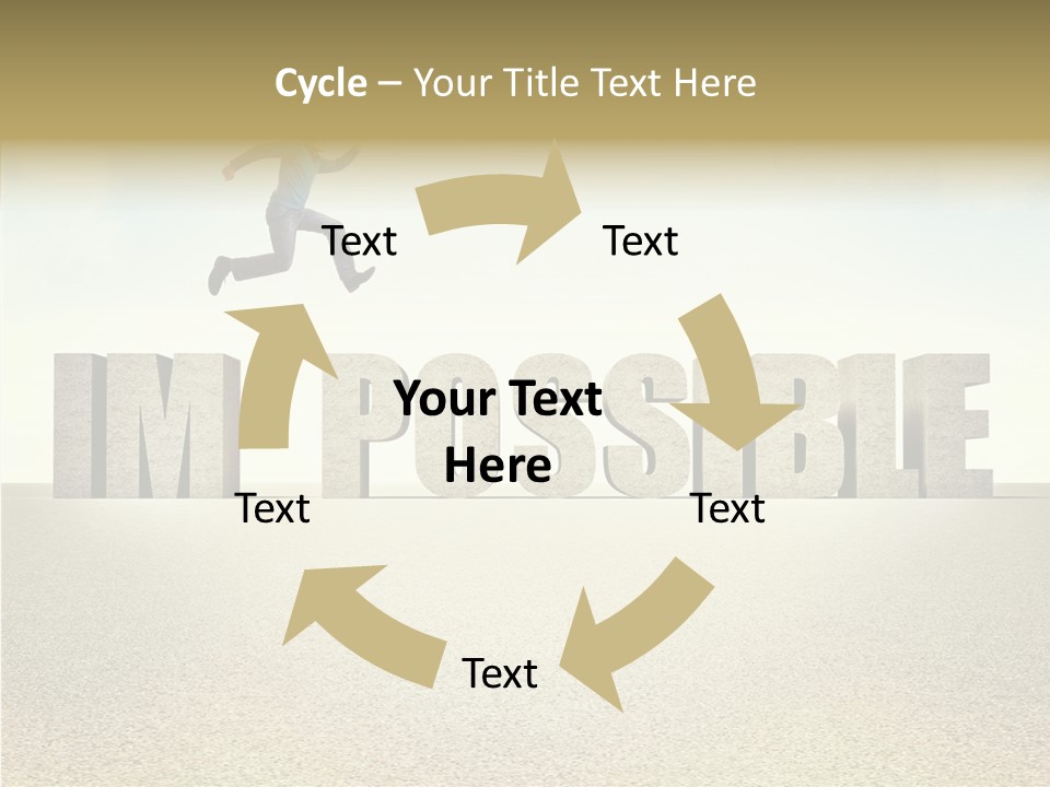 Determination Impossible Success PowerPoint Template