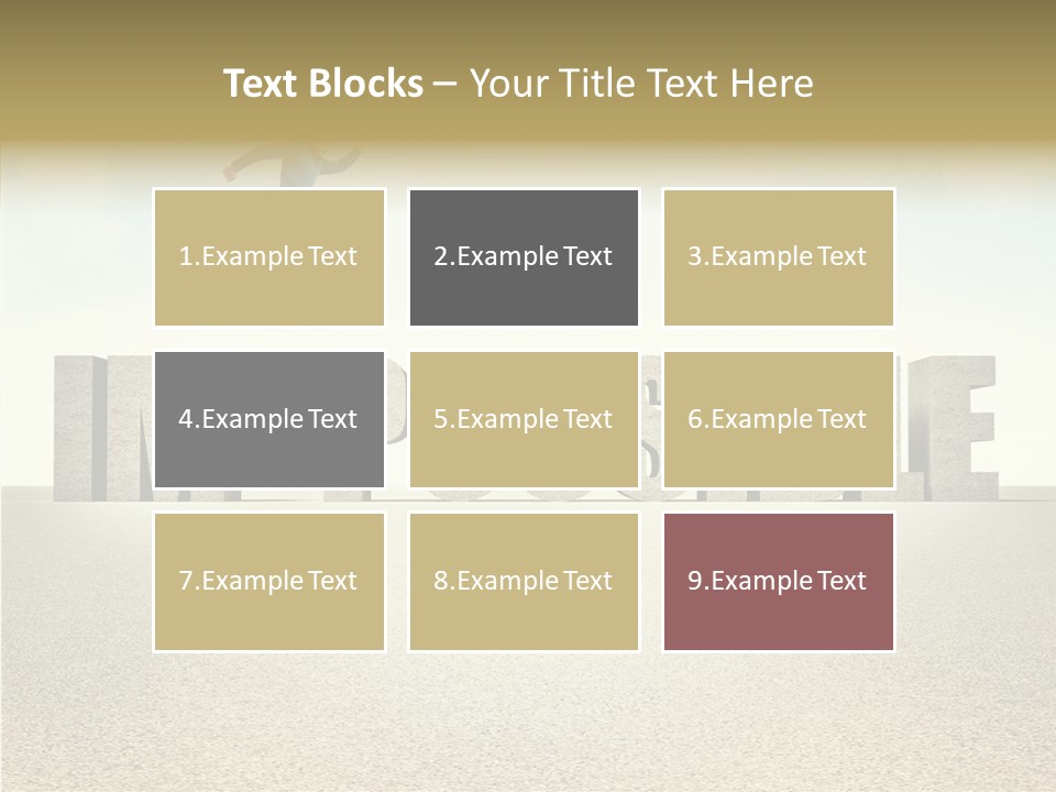 Determination Impossible Success PowerPoint Template